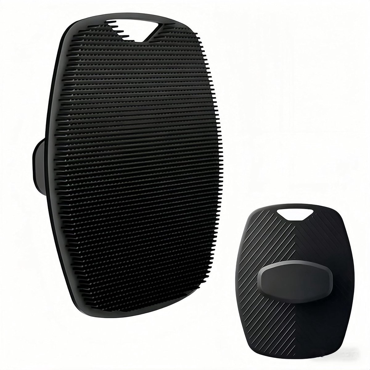 Silicone Bath Brush Body, Soft Exfoliation and Massage for All Skin Types, Hand Shower/Body Brush for Body (Black) - ShopVlot