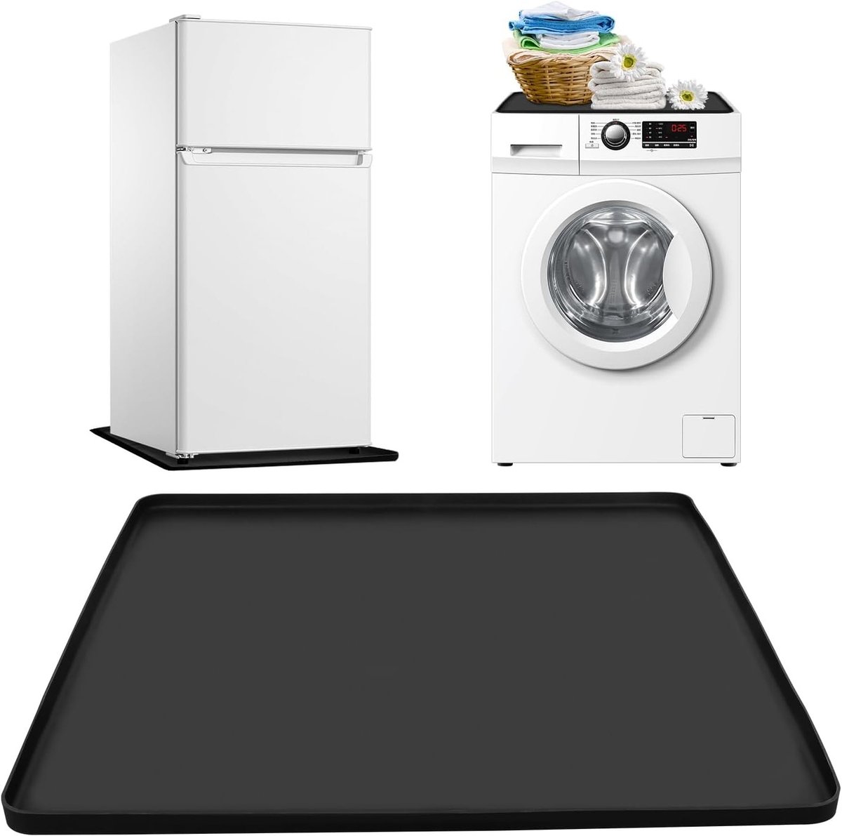 Antivibratie mat voor wasmachine en koelkast - Siliconen, antislip, 60x60 cm, waterdicht en duurzaam