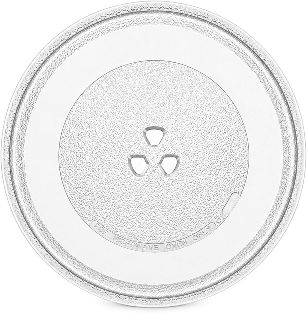 Swivel Plate for Microwave 25.5 cm Universal Glass with 3 Mounts Suitable for Replacing Damaged Plates in the - ShopVlot