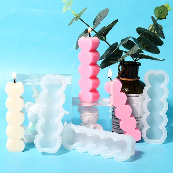 2 Stuks Menselijk gezicht kaars vorm 3D, DIY Aromatherapie kaars vorm, Abstracte vorm van Gezichtssiliconen voor Het Maken van Kaarsen, Handgemaakte Zeep, Pudding, Cake, Geurkaars — afbeelding 5