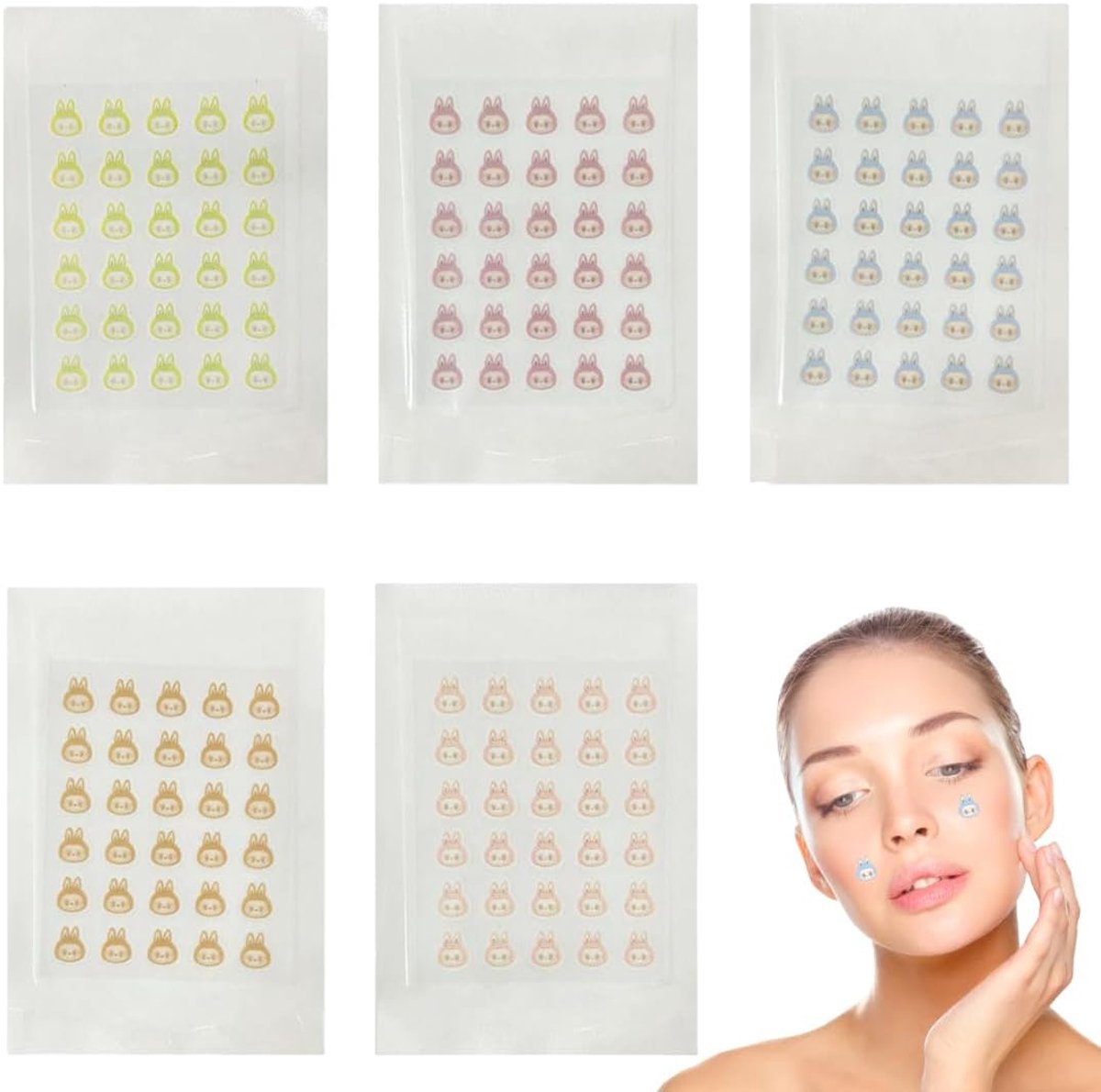 Patch Puistjes-patch, onzichtbare puistjes, waterdicht, kan acne snel verwijderen, 150 stuks, Zilver, M