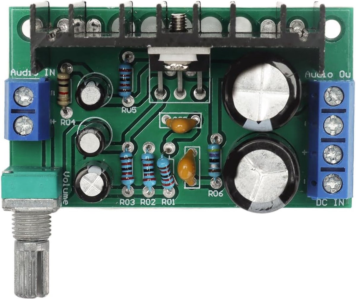 Versterkerbord 1-kanaals versterkingsmodule voor 12V-24V geluidsapparatuur, autoluidsprekers en doe-het-zelfprojecten met potentiometerregeling