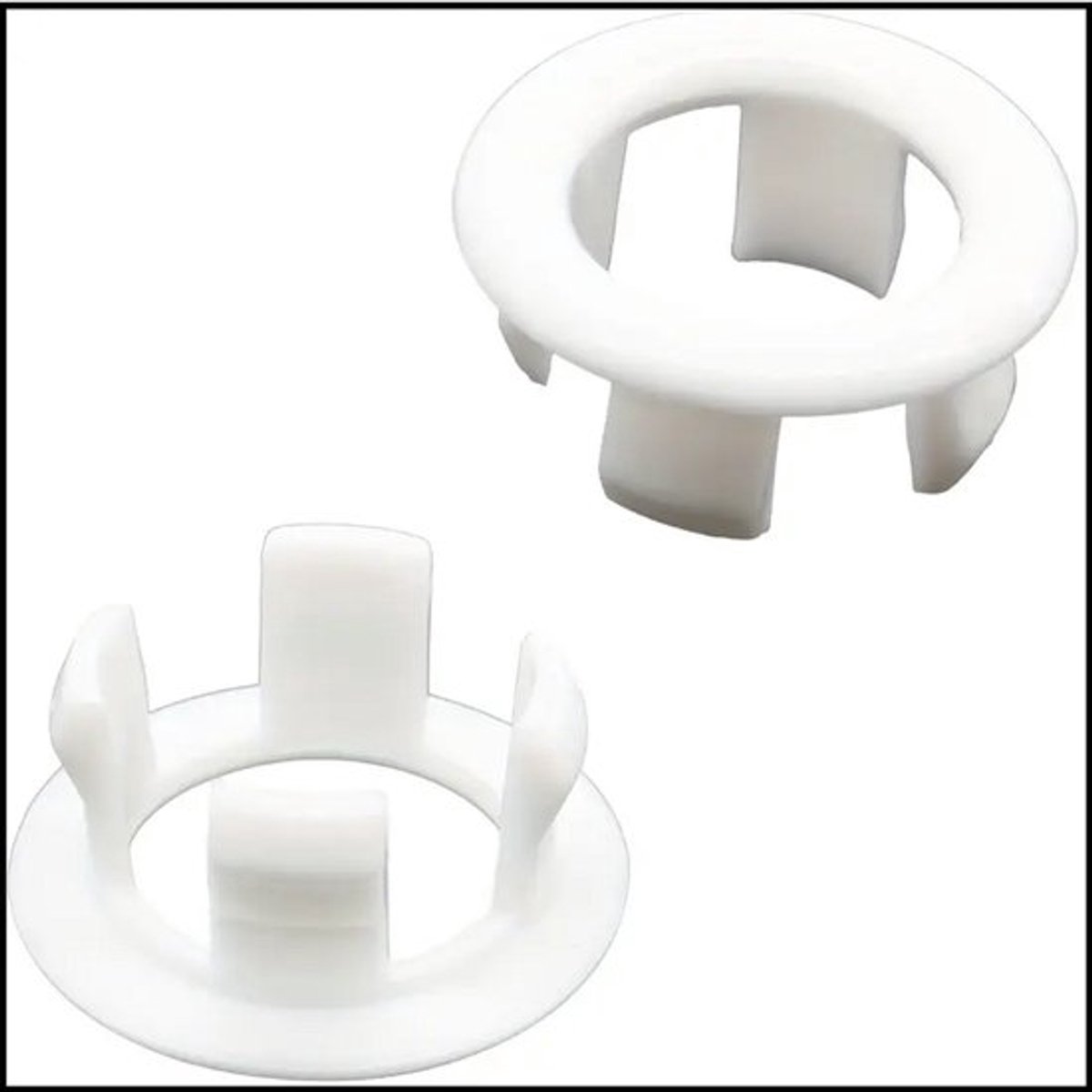 Pro - Wastafel Overloop Rozet – Rond – Wit