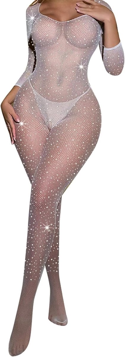 Sexy lingerieset voor dames, babydoll van kant, mesh, poederroze, zijuitsparingen, transparant, getailleerde pasvorm, sensueel, elegant, cadeau voor Valentijnsdag, huwelijksreis, A58