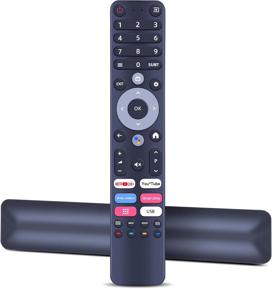 Afstandsbediening voor DEXP A321, A431, A501, A551, Q551, Q651 Viomi TVD2290B CHIQ Plusham UA501UHD Strong SRT43UD6593 Kogan RCKGNTVT009 (zonder spraakbesturing)