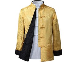 Tops voor Dames - Lente Herfst Beide Kanten Jas Jas Lange Mouw Vechtsporten Kung Fu Shirts Chinese Tang Suit Nationale Kostuums