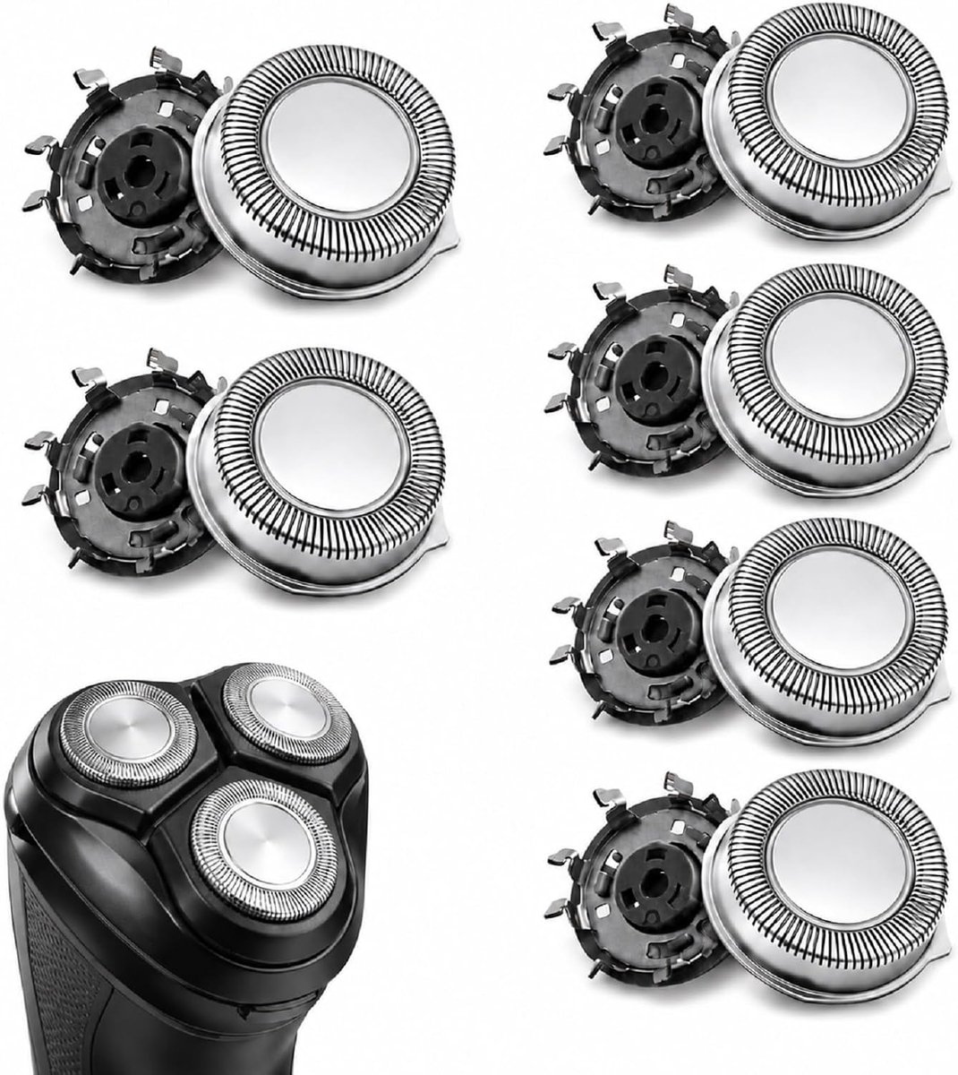 Set van 6 Scheerkoppen Compatibel met Series 1000 2000 3000