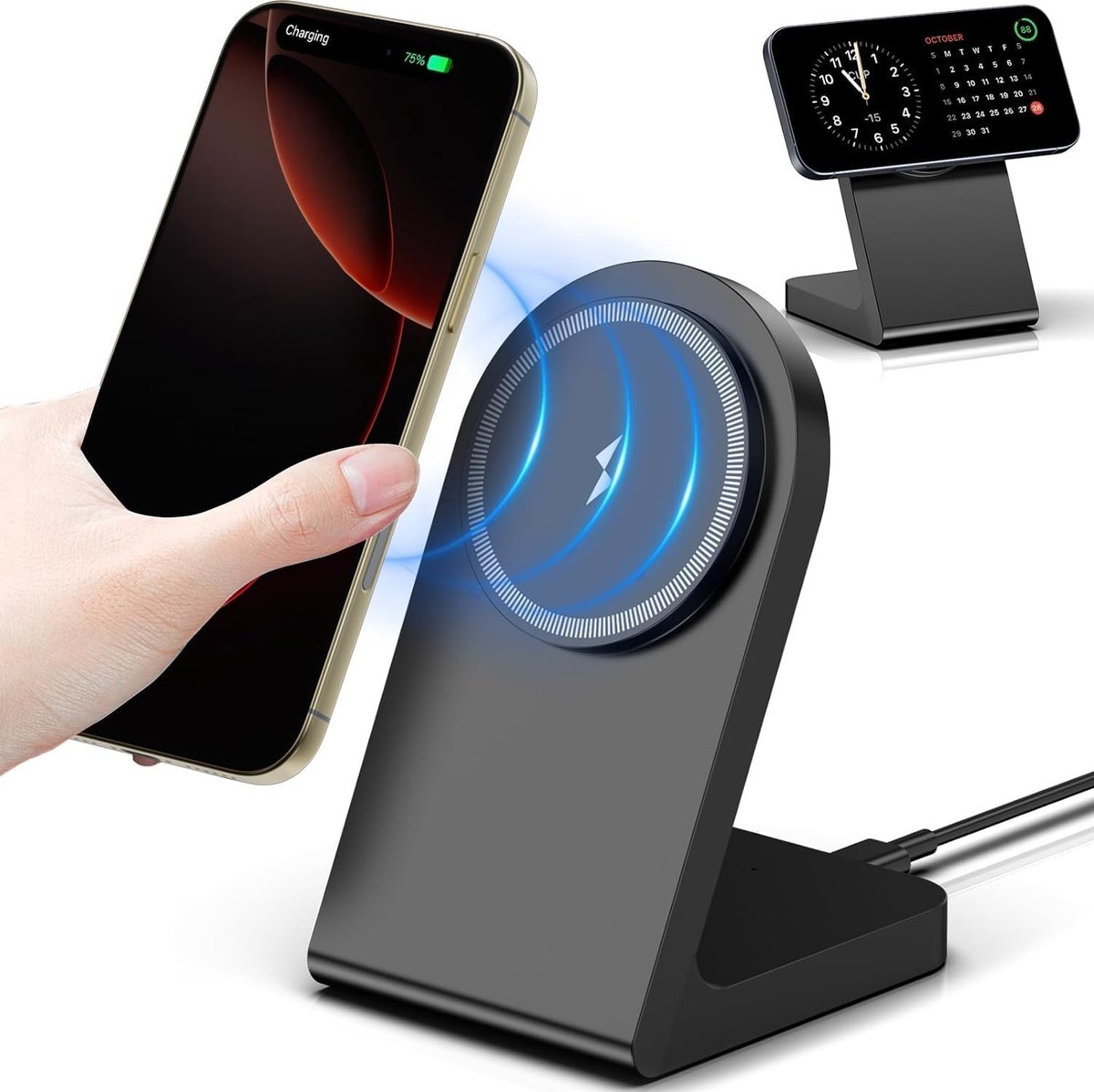 Draadloze oplader voor smartphones, tablets en andere apparaten - Snelladen en compact ontwerp