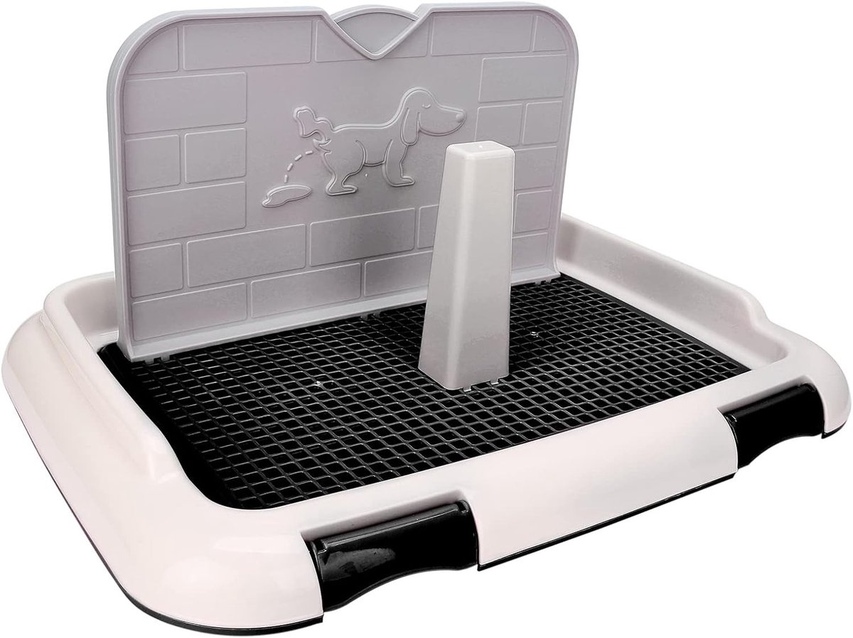 Draagbare honden toilet met tray voor puppy training, ideaal voor binnen en buiten activiteiten, inclusief training pads