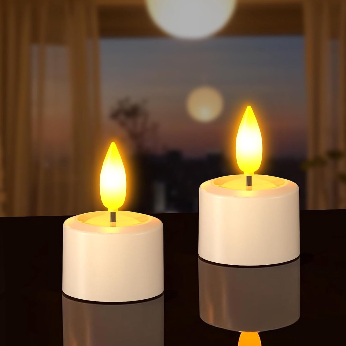 LED theelichten - waterdicht - oplaadbaar - sfeervolle verlichting voor binnen en buiten - ShopVlot