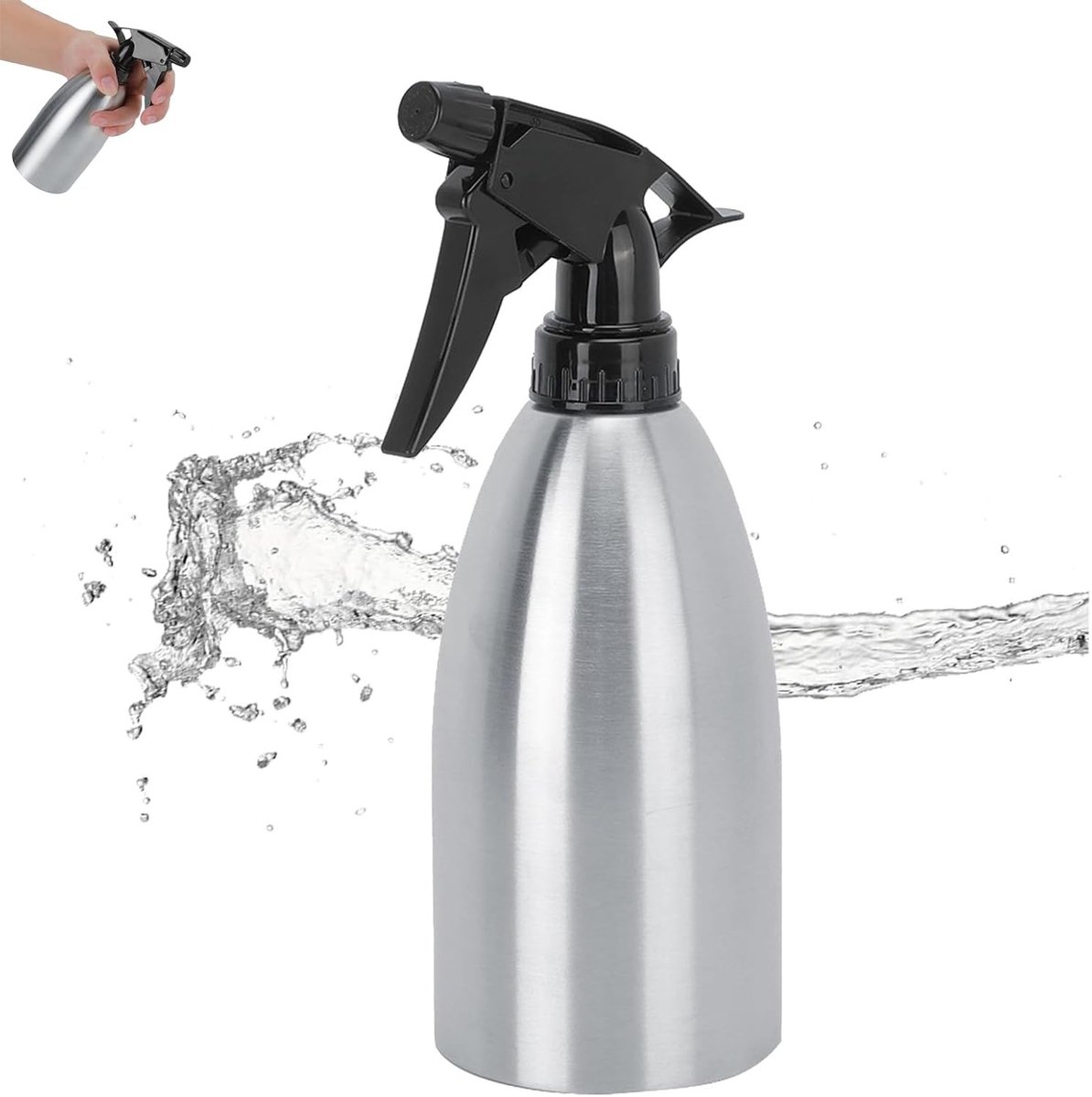RVS Sprayfles voor Koken en Grillen - Verstelbare Oliespray voor Tuin en Keuken - Ideaal voor Marinades en Oliegebruik