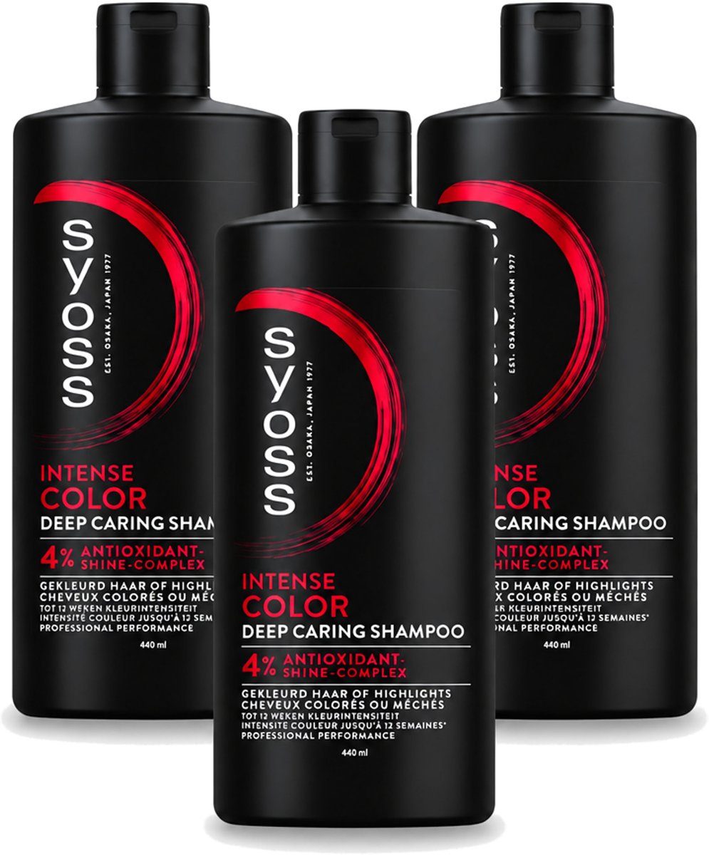 3 x Syoss – Shampoo – Color – 440 ml - Voordeelverpakking - 3 stuks