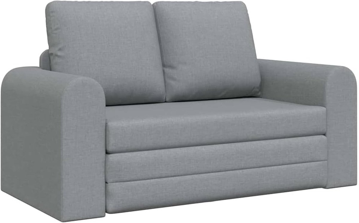 2-in-1 lichtgrijs 148x71x83 cm weefsel slaapbank dagbed slaapbank voor woonkamer logeerkamer kleine woningen 4106673