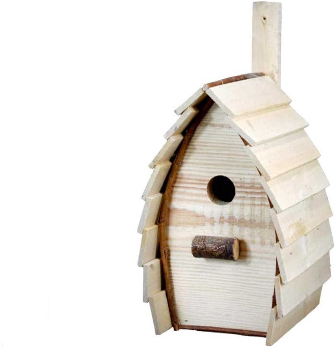 Vogelnestdoos, houten vogelhuisje, houten nestkast 16 x 16 H 26/33 cm (32mm)
