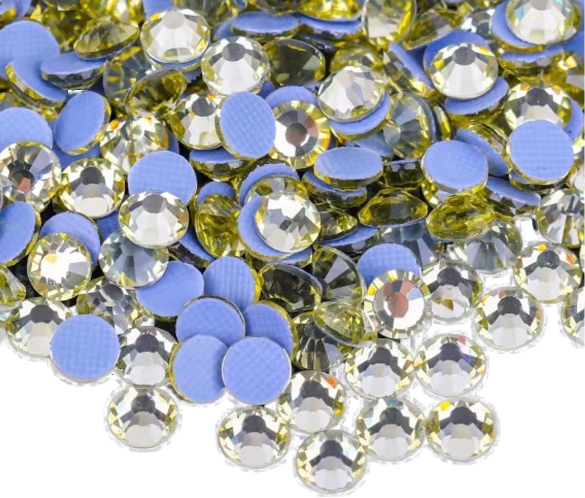 - Geel - Hotfix strass Steentjes - 1440 stuks - strass stenen glitters nail art kleding versieren