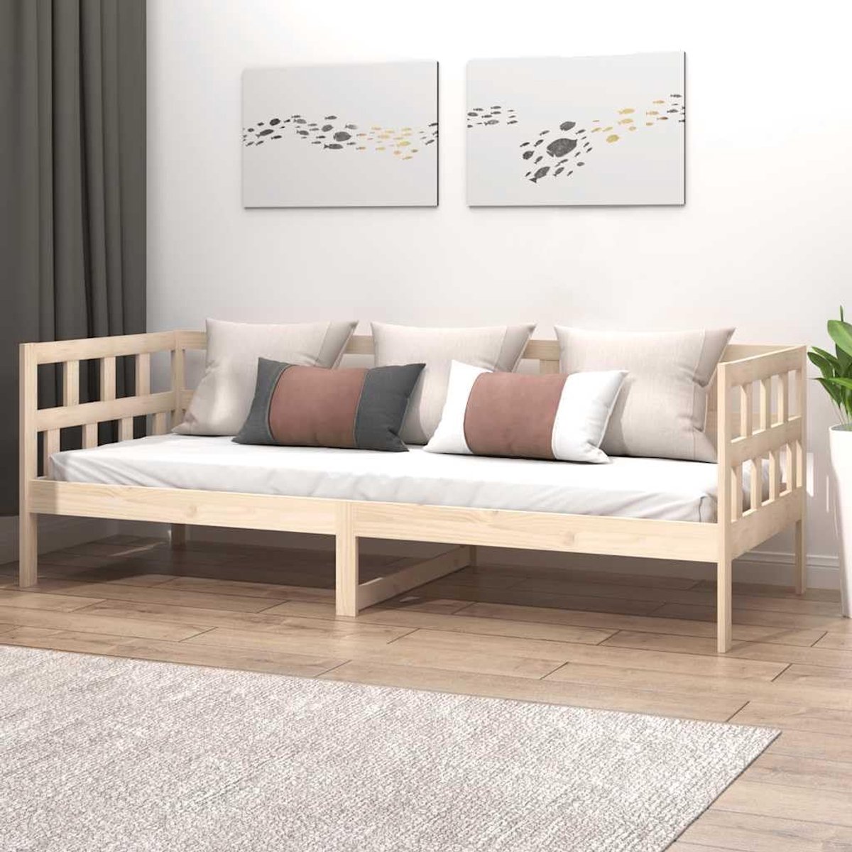 Grenenhout multifunctioneel rustiek naturel 90x200 cm
