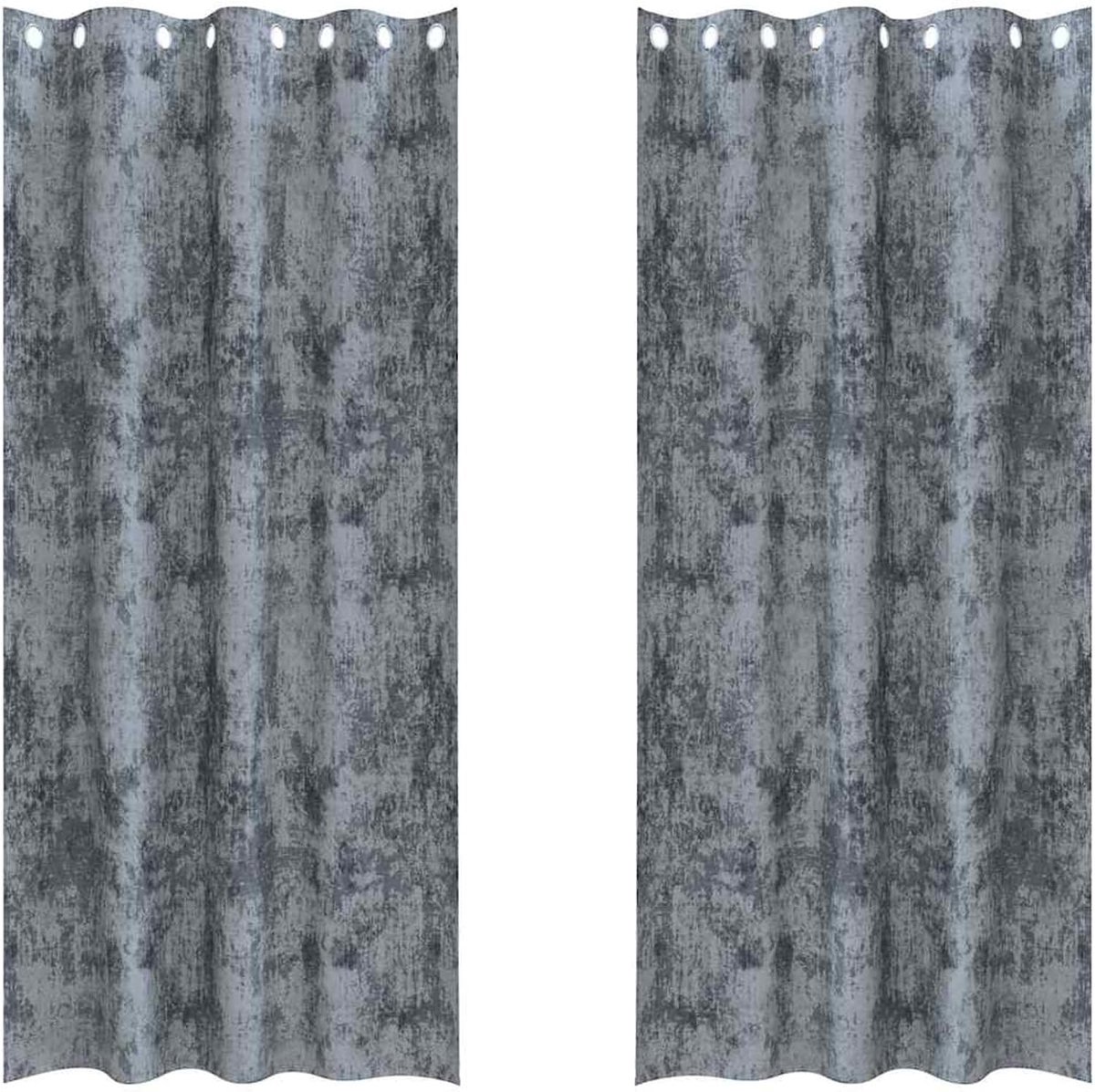 Gordijnen, set van 2, zilvergrijs, 245 x 140 cm, verduisterend, warmtebescherming, woonkamer, slaapkamer, kantoor
