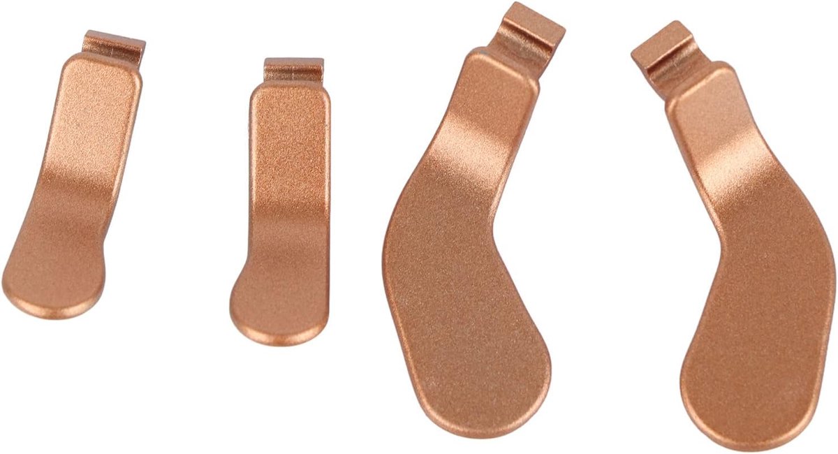 4 Stuks Metalen Roestvrijstalen Peddels, Controllerpeddels Voor Xbox One Elite Series 2, Vervangende Onderdelen Accessoires Voor Videogames, Verwisselbare Haartriggersloten Voor Xbox (goud)