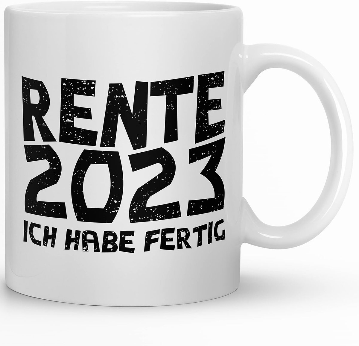 Afscheidsgeschenk gepensioneerde - mok voor pensionering als bedankje - pensionering, pensionering, afscheidsfeest, verjaardag - (lang werken) (Ik heb klaar)