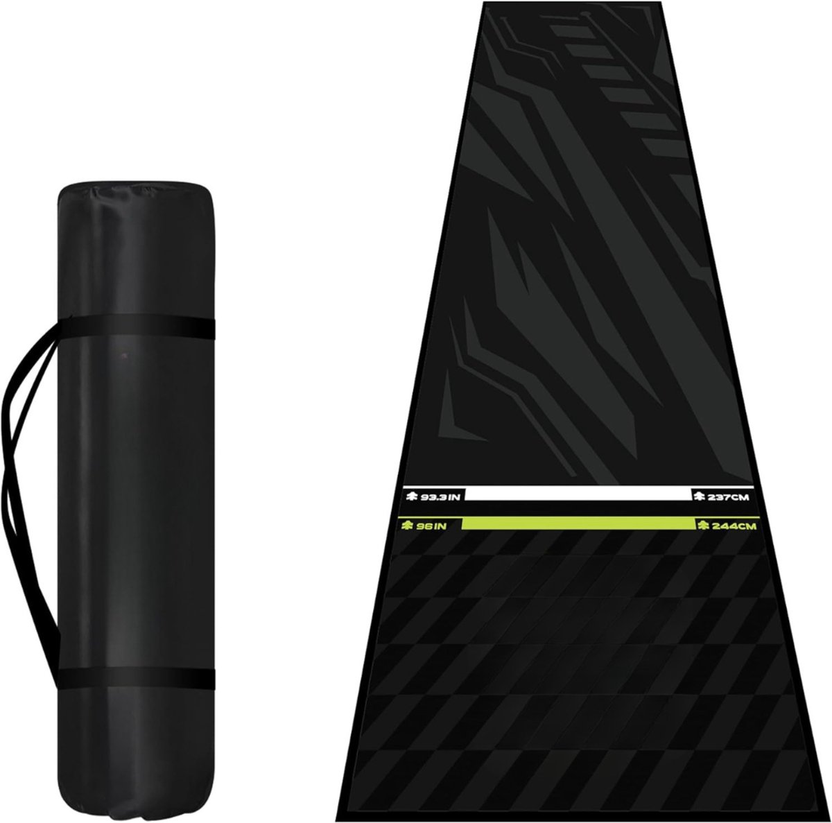Kavora® Dartmat - Dartsmat - Antislip Dartmat - Zwart - 120cm x 120cm x 3cm