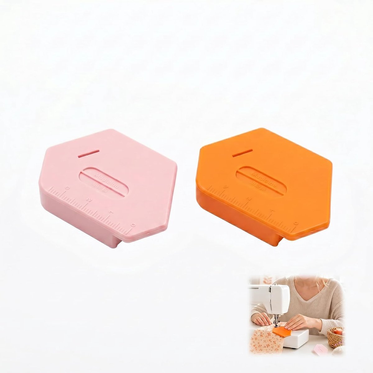 Set van 2 magnetische naaigeleiders, geleiding voor naaimachine, magnetische geleiders, nauwkeurig en veelzijdig gereedschap, accessoires voor stofgeleiding, houdt de naden recht met alle soorten