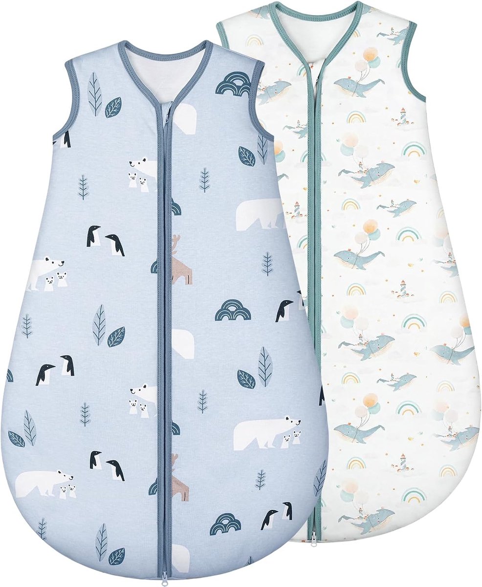 Slaapzak voor baby's, 1,5 Tog, babyslaapzak voor het hele jaar