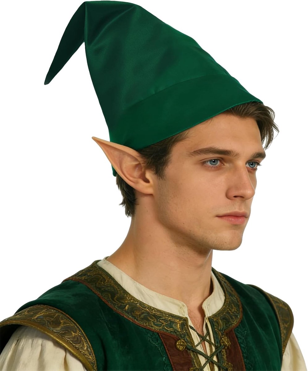 Kostuum Hoed, Halloween Kostuum Elf Hoeden Accessoires Voor Volwassen Verhalenboek Karakter Cosplay Kerstmis