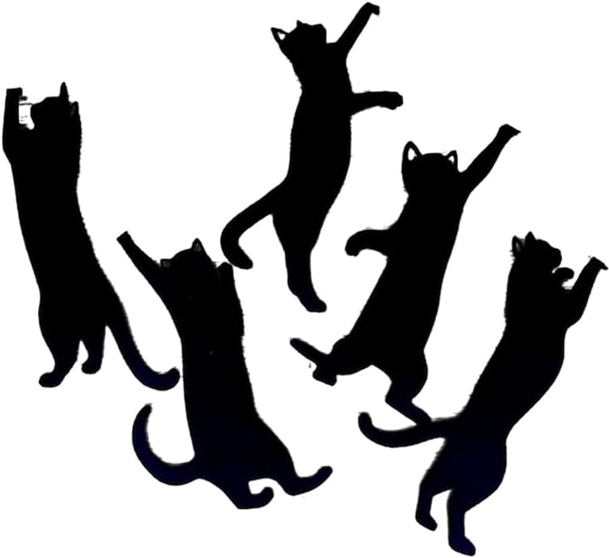 Boekenleggers in kattenvorm, schattige zwarte kattenboekenleggers, cadeaus voor kattenliefhebbers, kittenbladwijzers, boekenleggers, bladwijzers, bladwijzer