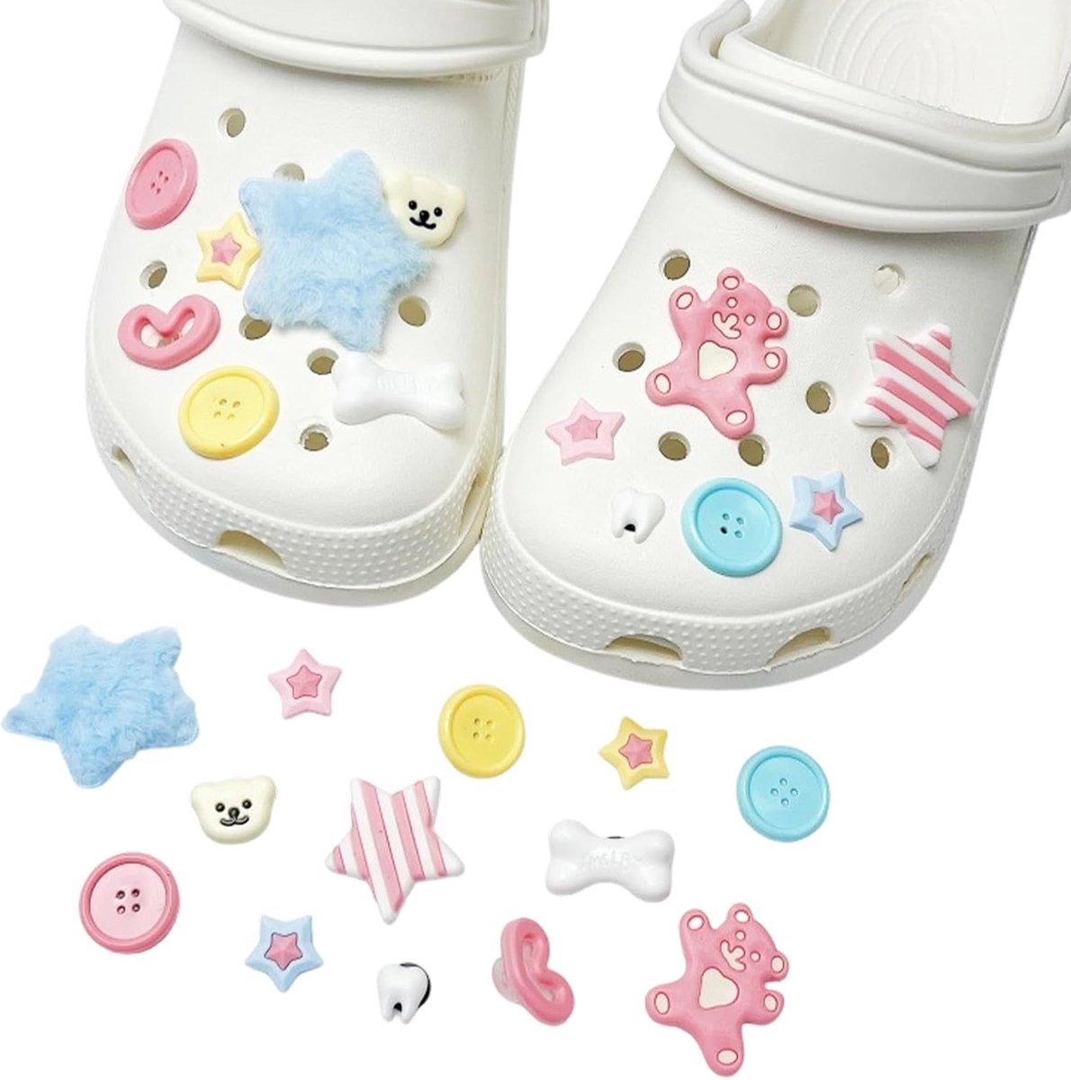 Bedels, blauwe ster, schoensieraden voor klompen, sandalen, knutselaccessoires, decoratie voor kinderen en volwassenen, verjaardagscadeau