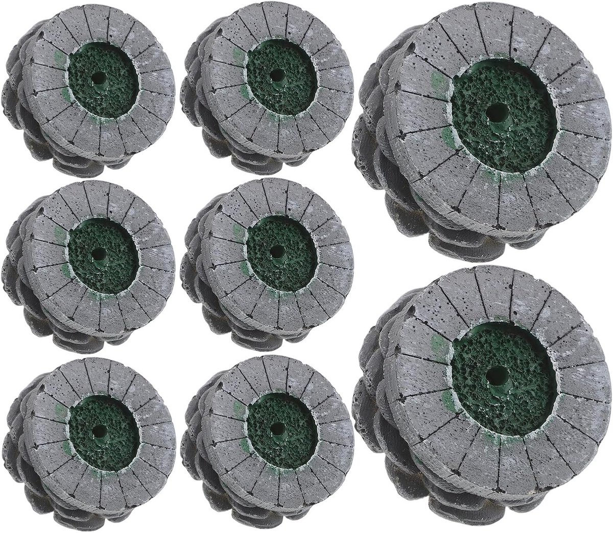 8 Stuks Delige Miniatuur Bloembed van Duurzaam Tuinlandschapsmateriaal Realistische Schaal voor DIY Microtuinen Zandtafel Decoraties voor Modelbouw Straattaferelen