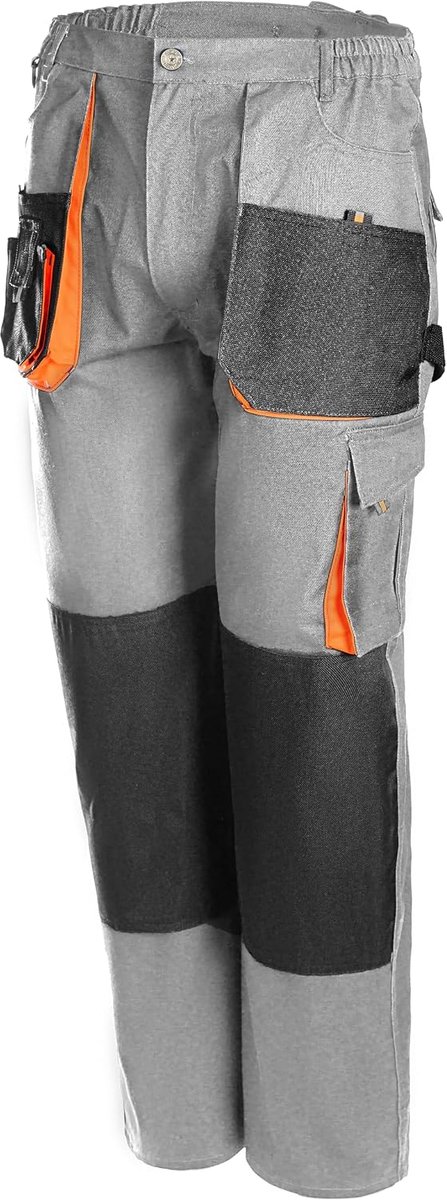 Cargo-werkbroek voor heren met kniebeschermer | Ademende meerzakken, stretch fit werkkleding | Veiligheidsbroek voor bouwschilders, tuinders