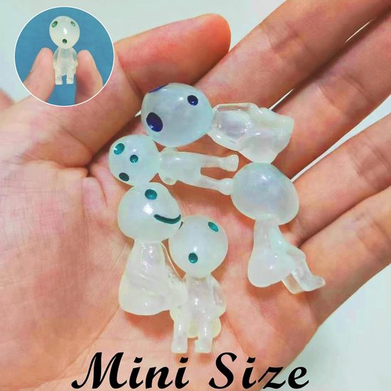 Elfen Figuren, set van 20 stuks Boom Elfen Prinses Mononoke, lichtgevende geestfiguren, Boom Elfen pop, lichtgevende tuindecoratie figuren Elfen, voor binnen buiten thuis tuin micro landschap — afbeelding 3