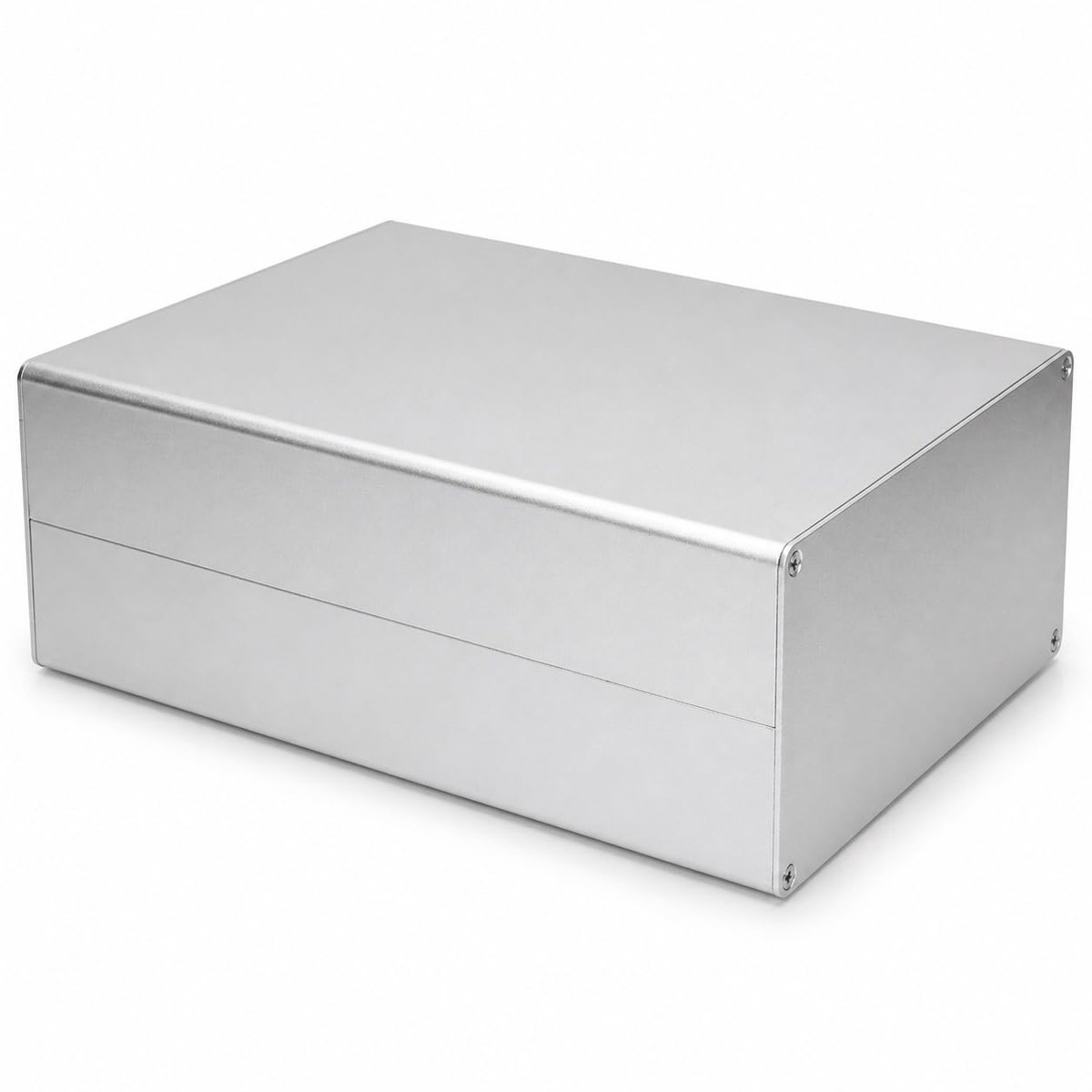 Projectdoos 80x160x220mm - Aluminium - Matt zilver - Elektronische behuizing - DIY GPRS PCB behuizing