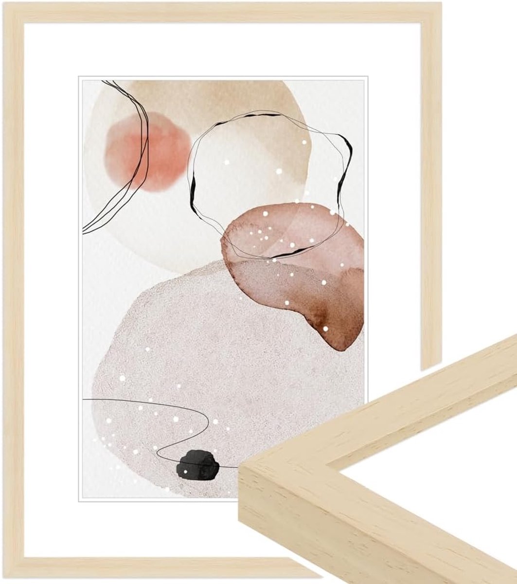 fotolijst natuur hout, fotolijst 15x20 cm, frame modern stijl