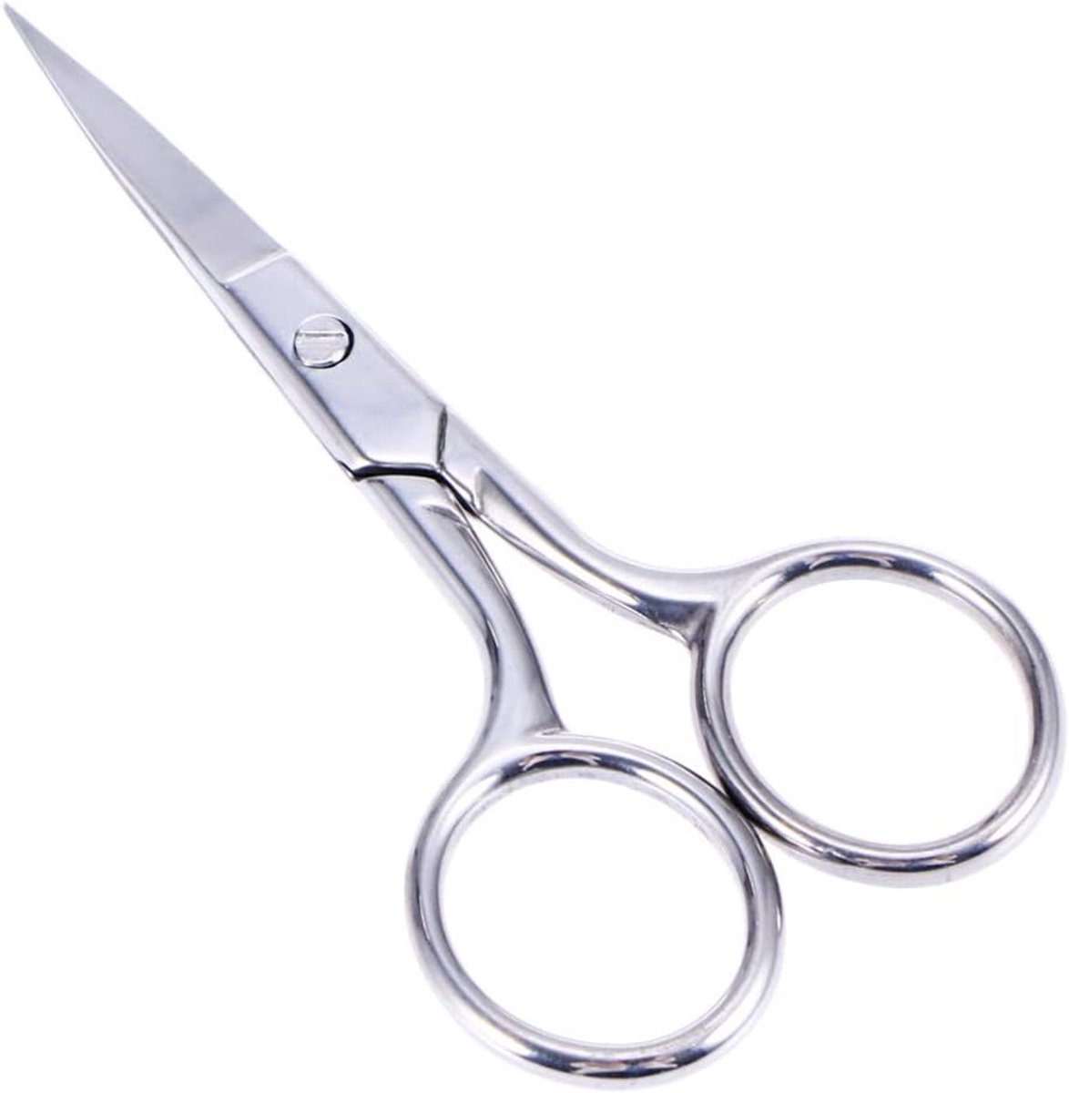 Wenkbrauwbaardschaar van roestvrij staal, kleine schaar voor gezicht en wenkbrauwen, neusbaard.