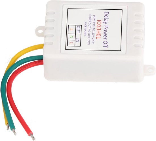 Timer -relais, Verstelbare Vertragingstimingschakelaar voor Besturing, Meerdere Vertragingsmodi, 1400 W Gloeilampen, Compacte Grootte -relaisschakelaar, met LED -indicator (Met — afbeelding 4