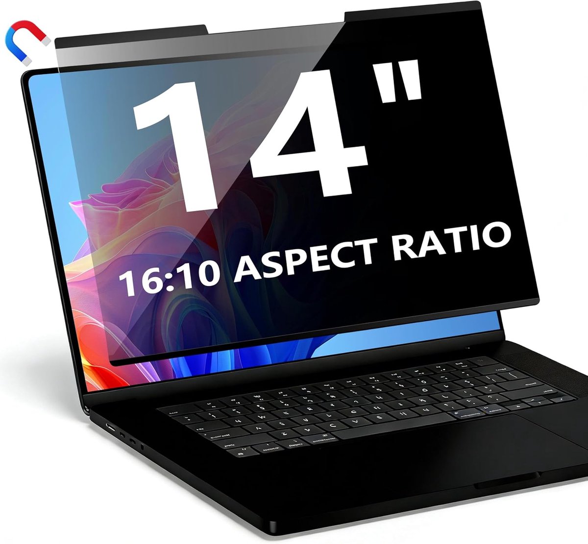 Privacyscherm Voor Laptop 14 Inch 16:10,Verwijderbaar Computerprivacyfilterschild En Anti-Verblinding Blauw Licht Schermbeschermer,Compatibel Met Hp Dell Acer Asus Samsung Lenovo Thinkpad