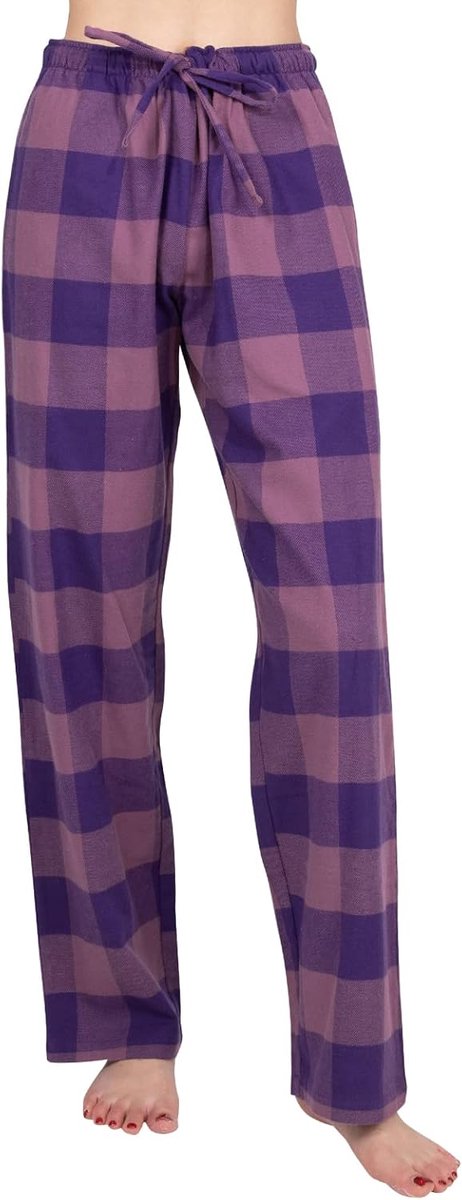 100% Katoen Super Zachte Flanel Pyjama/Lounge Bottoms Met Zakken,XS-XL