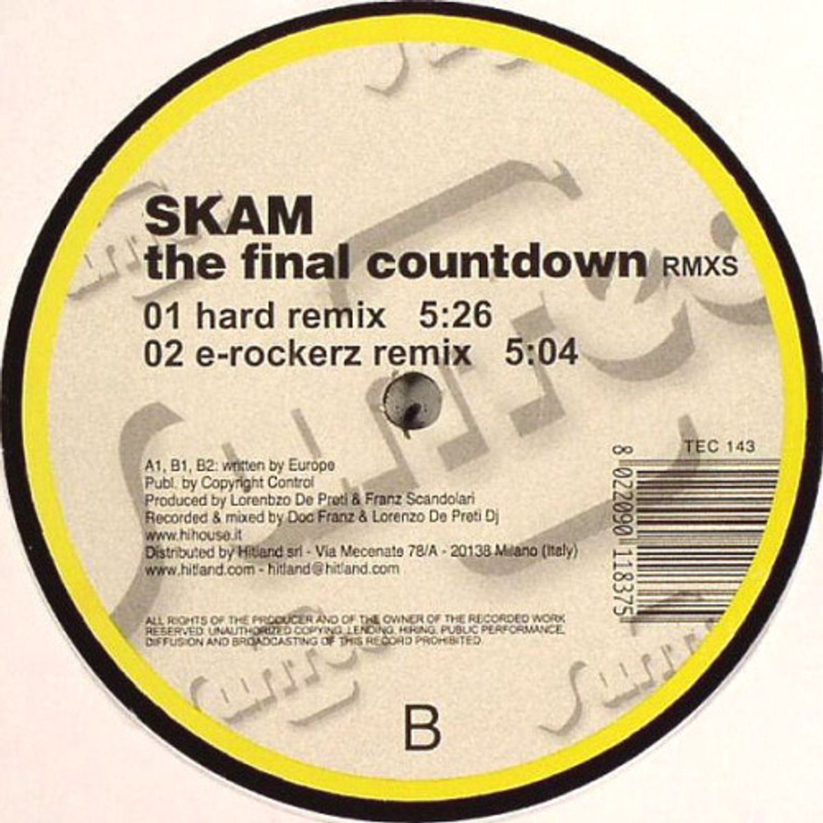 Skam - The Final Countdown (rmxs)