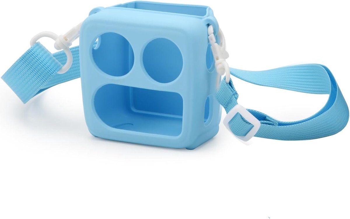 Beschermhoes met riemen voor Yoto Mini Kids audiospeler (blauw)