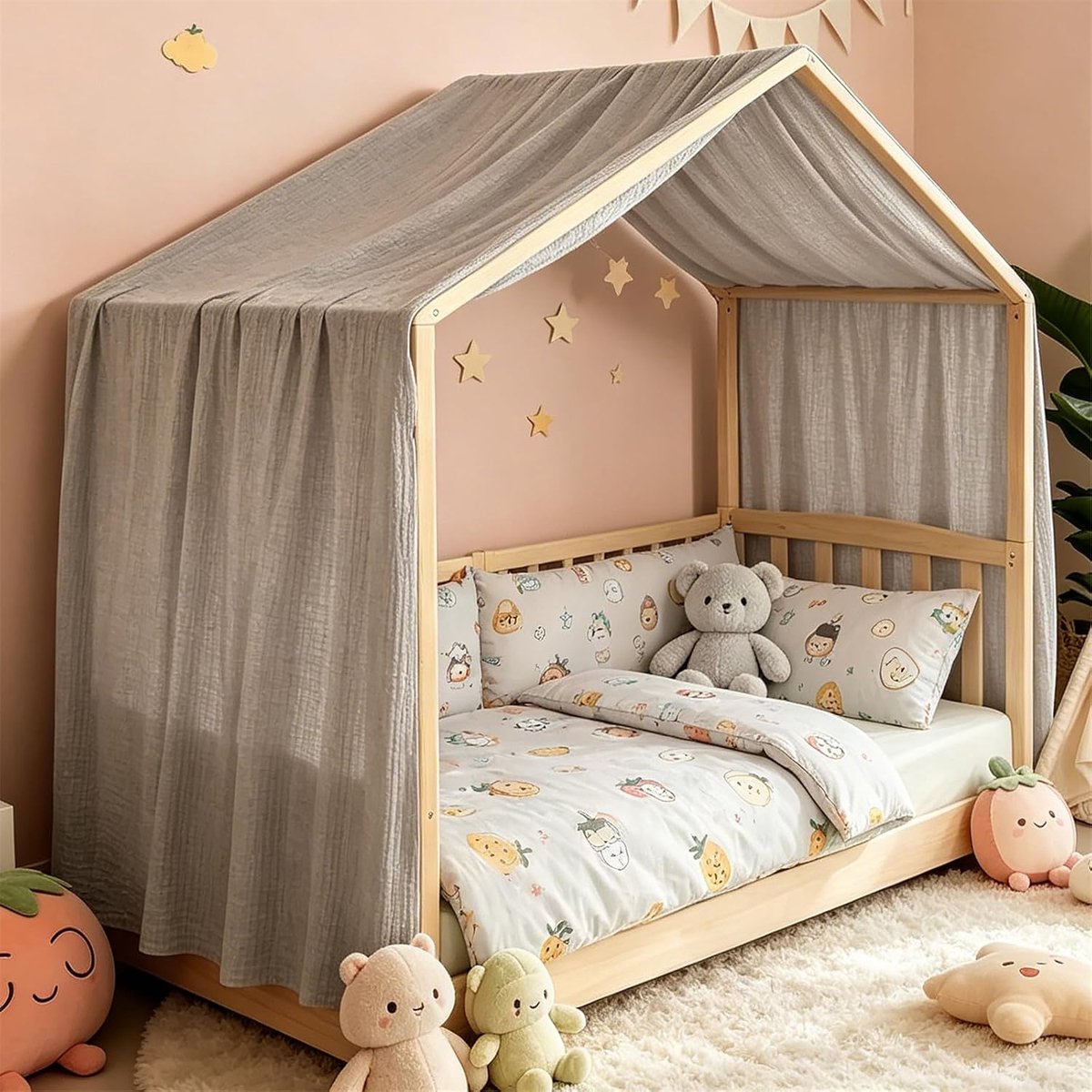 Bedluifel (lichtgrijs, 360 x 135 cm (h x b) (1 stuk))