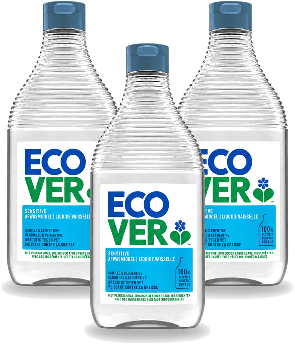 3 x Ecover - Afwasmiddel - Kamille & Clementine - 950 ml - Voordeelverpakking - 3 stuks