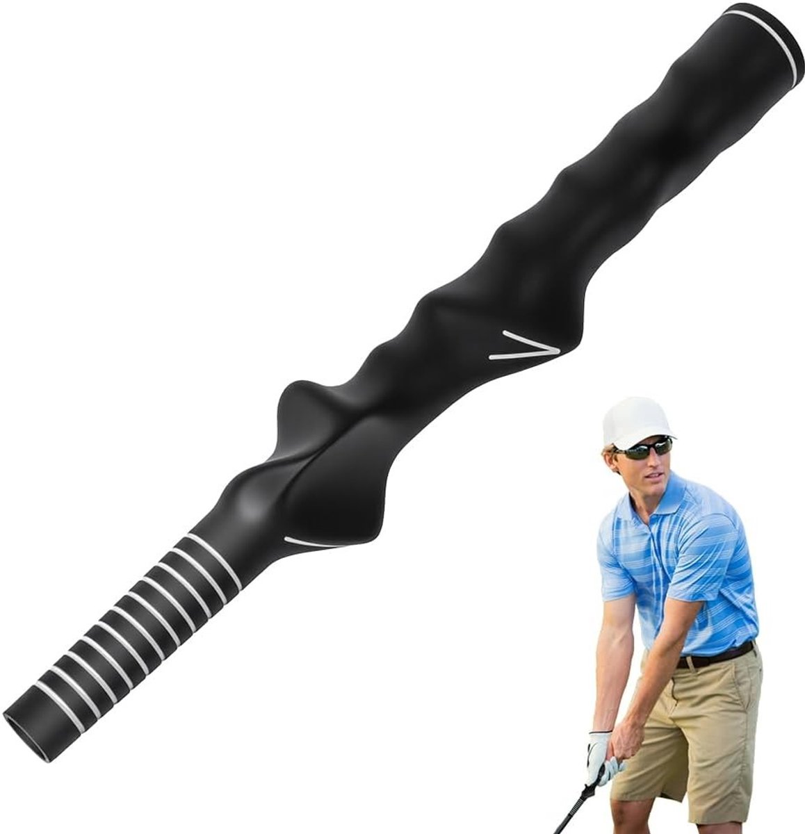 Golf Grip Training Aid voor Beginners - Non-Slip Swing Trainer voor Juiste Houding en Oefeningen voor Rechtshandigen
