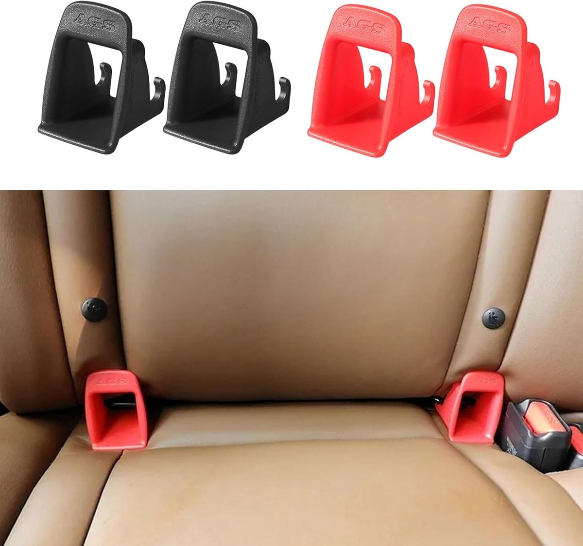 Dailygoods - 4 Stuks Universele Isofix-adapters voor Autostoelen