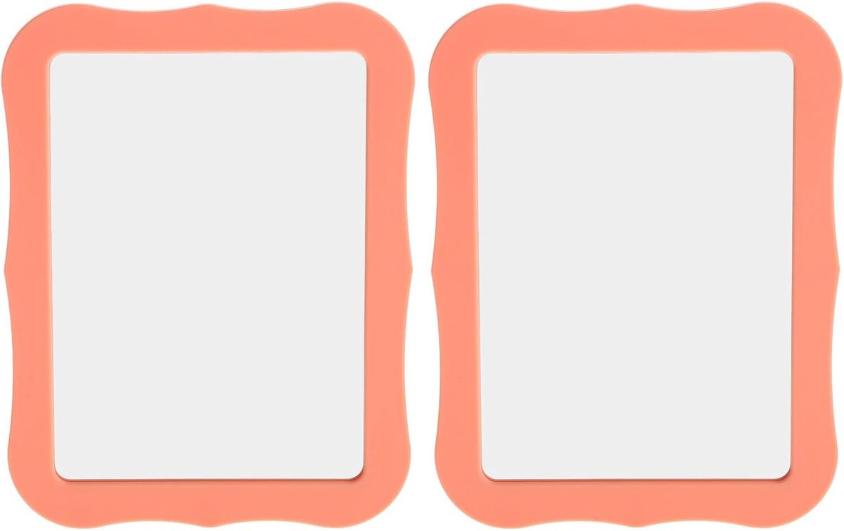 2 stuks magnetische spiegels voor kluisjes - 5x7" gegolfde magnetische lockerspiegel voor make-up, school, kast, badkamer, slaapkamer, kantoor, keuken, koelkast