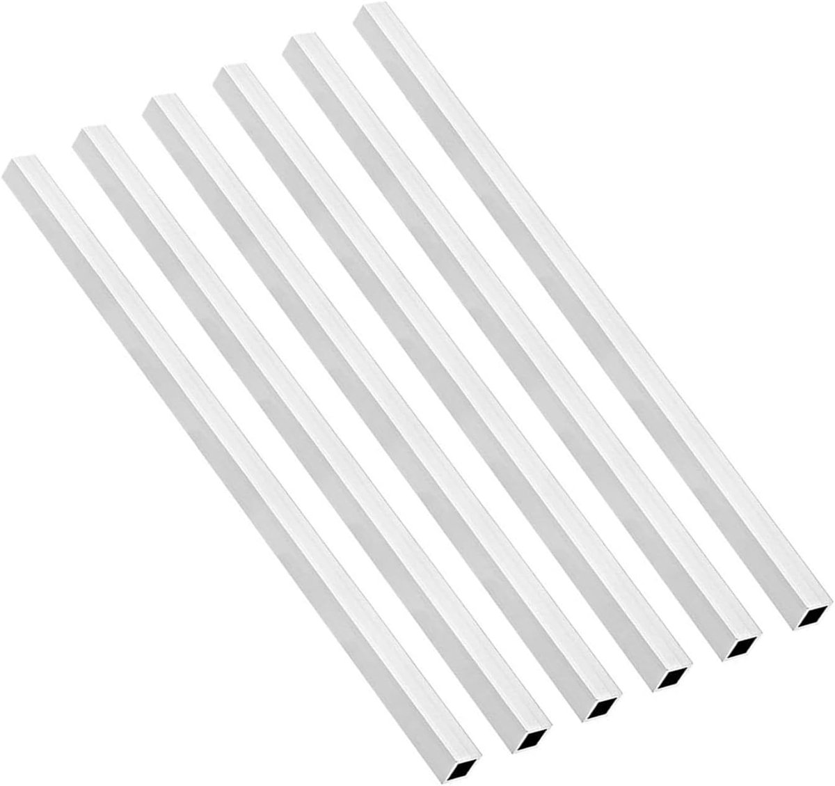 Dailygoods- Vierkante Buis 10mm x 10mm x 1mm - 6063 Aluminium - Naadloze Pijp - Duurzaam - Lichtgewicht - Perfect voor Bouwprojecten