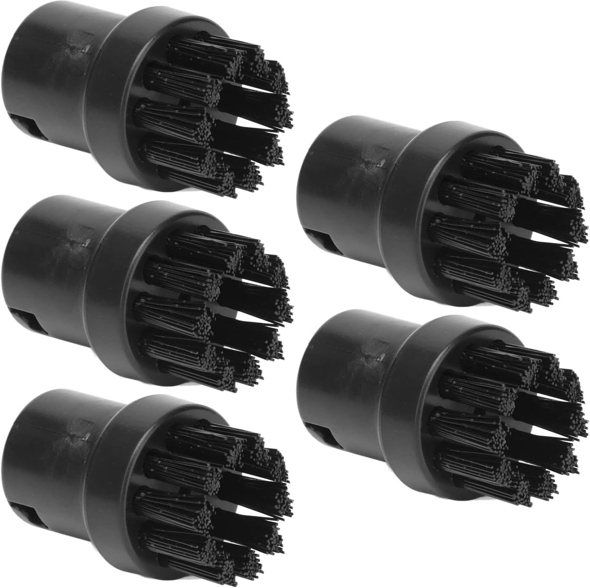 5 Stuks, 5 Stuks Stoommachineborstel Zwart Stoombootreiniging Vervangende Stoomreinigerborstels Sc 3 Accessoires H20 Vervangend Nylon Sc4 Borstelgereedschap Mop X5 Adapter Sc3