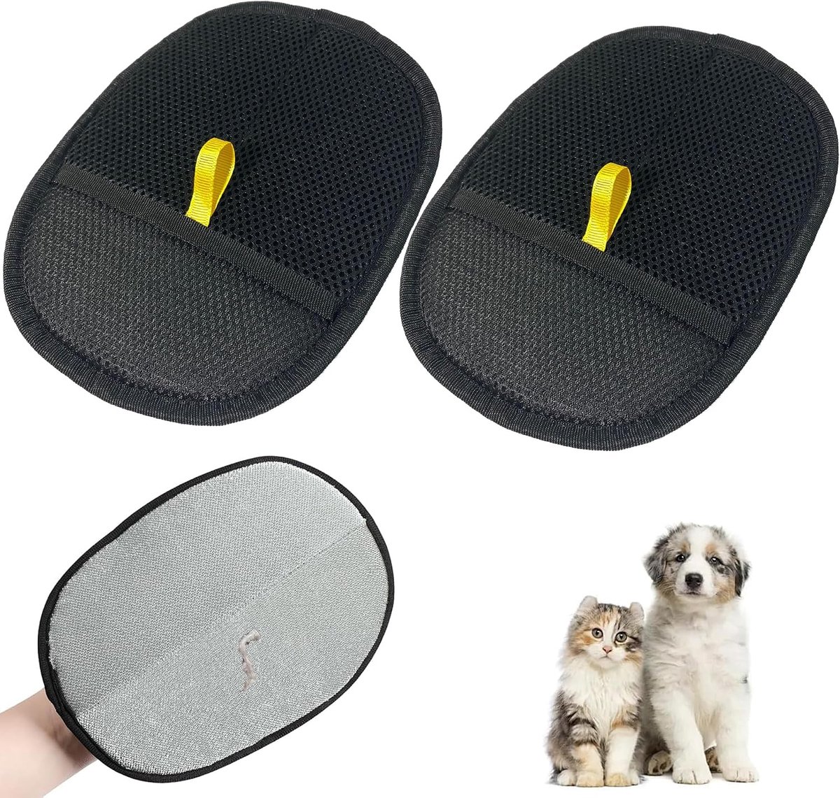 Handschoenen, herbruikbare huisdierenhandschoenen, statische verwijderingshandschoenen, voor langharige en kortharige honden en katten