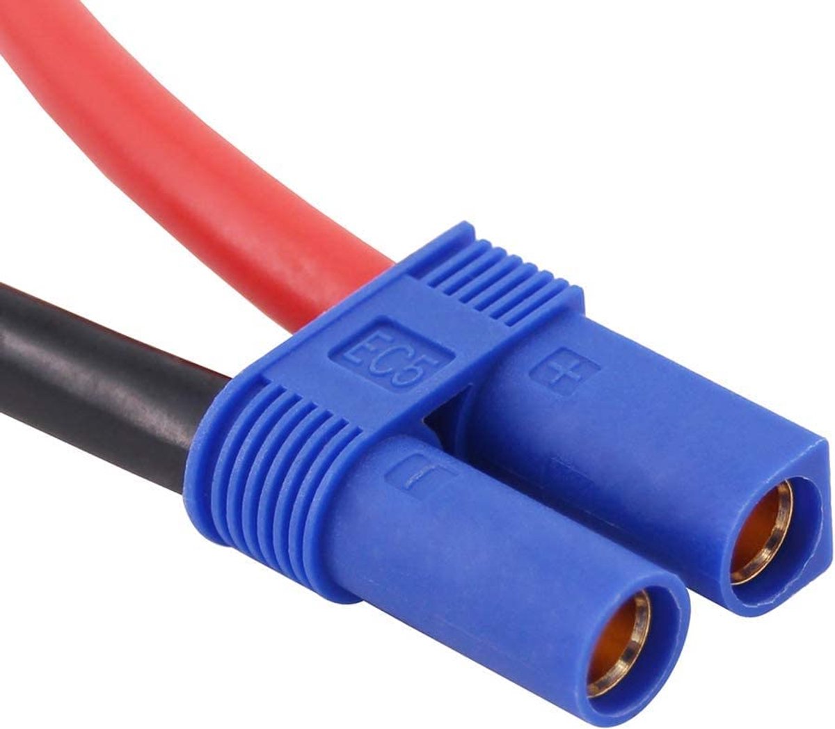 2 stks EC5 Seriële Serie Batterij Connector 1-Female naar 2-Male Plug Adapter met 10cm 12awg Kabel voor Losi/E-Flite