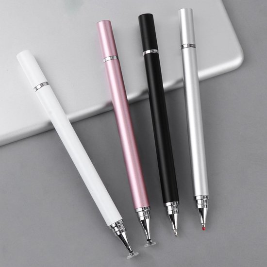 4 Stück Ingabestift Disc Touch Pen, Tablet Stift en Ballpoint Pen 2 in 1, Universele Ingabestift voor alle Tablets/Smartphone, Compatibel met Samsung/iPad/Android/IOS — afbeelding 3